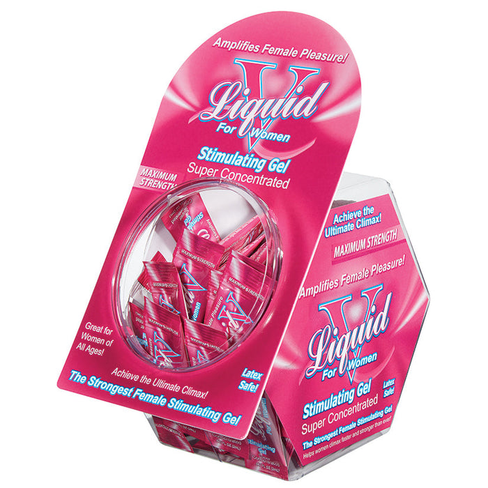 Liquid v for Women - 50 Pieces Jar Display