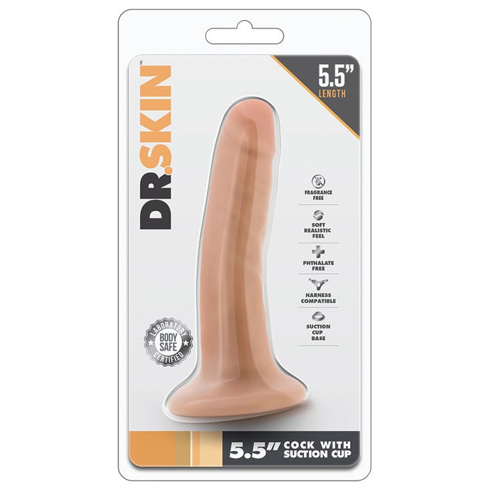 Dr. Skin - 5.5 Inch Cock With Suction Cup - Vanilla
