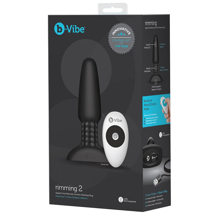 B-Vibe Rimming Plug 2-Black