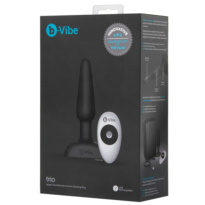 B-Vibe Trio Plug-Black
