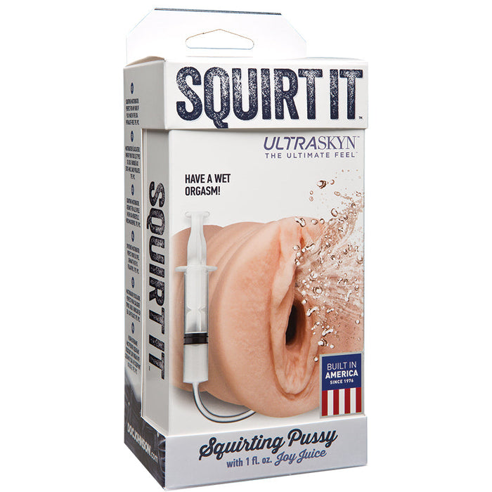 Squirt It - Squirting Pussy Stroker With Joy Juice - Vanilla