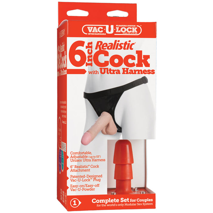 Vac-U-Lock Set - 7" Realistic Ultra Harness