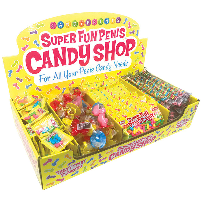 Super Fun Penis Candy Shop 166 Ct Display - for All Your Penis Needs