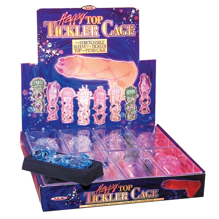 Happy Top Tickler Cage Display of 8