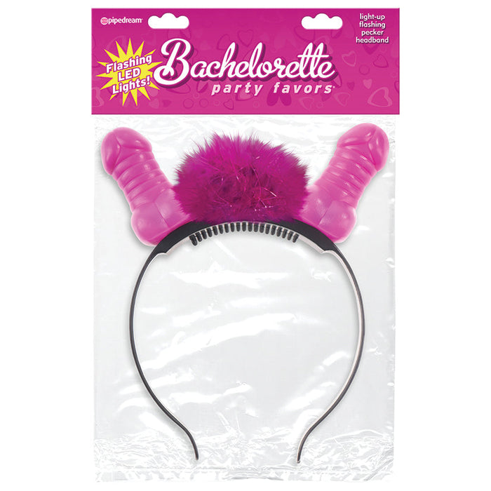 Bachelorette Party Favors Flashing Light-Up Pecker Headband