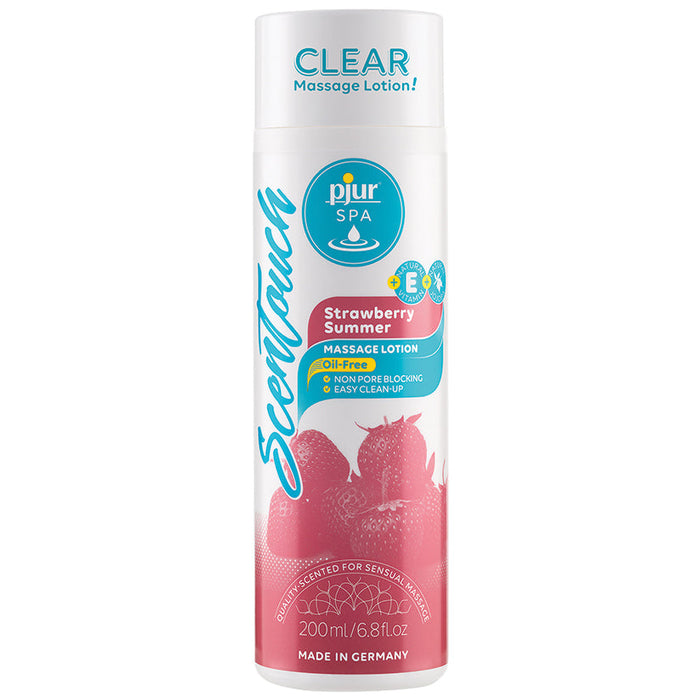 Pjur Spa Clear Massage Lotion-Strawberry Summer 6.8oz