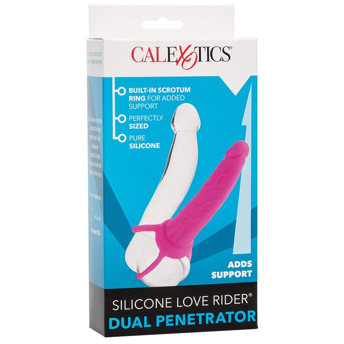 Silicone Love Rider Dual Penetrator - Pink