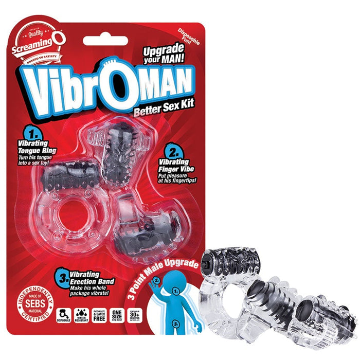 Screaming O Vibro Man - Each - Black