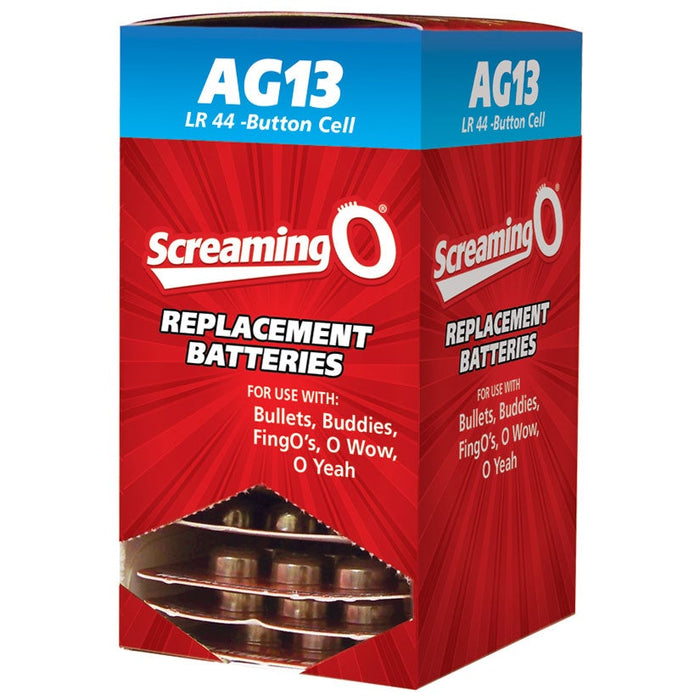 Replacement Batteries AG13 LR44 Button Cell - 12 Piece Display