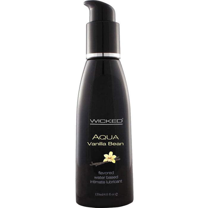 Aqua Vanilla Bean Flavored Water-Based Intimate Lubricant 2 Oz.