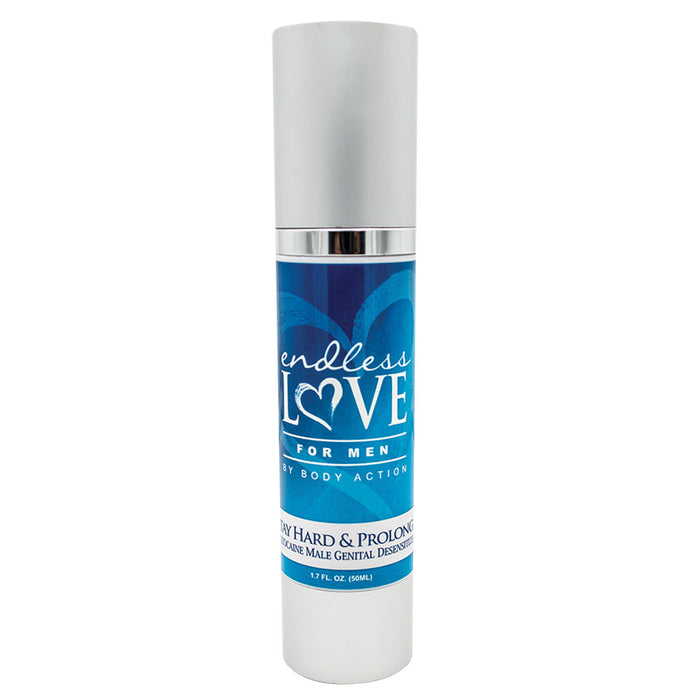 Endless Love for Men Stay Hard and Prolong Water Based Lubricant 1.7 Oz