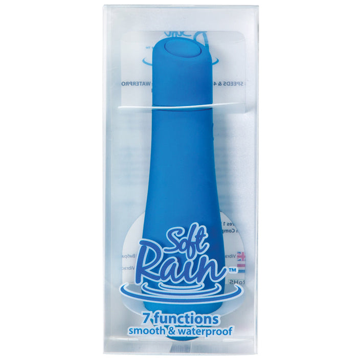 Soft Rain Power Bullet 3 Inch Breeze Coated 7  Function - Blue