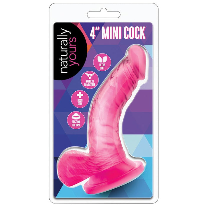 Naturally Yours - 4 Inch Mini Cock - Pink