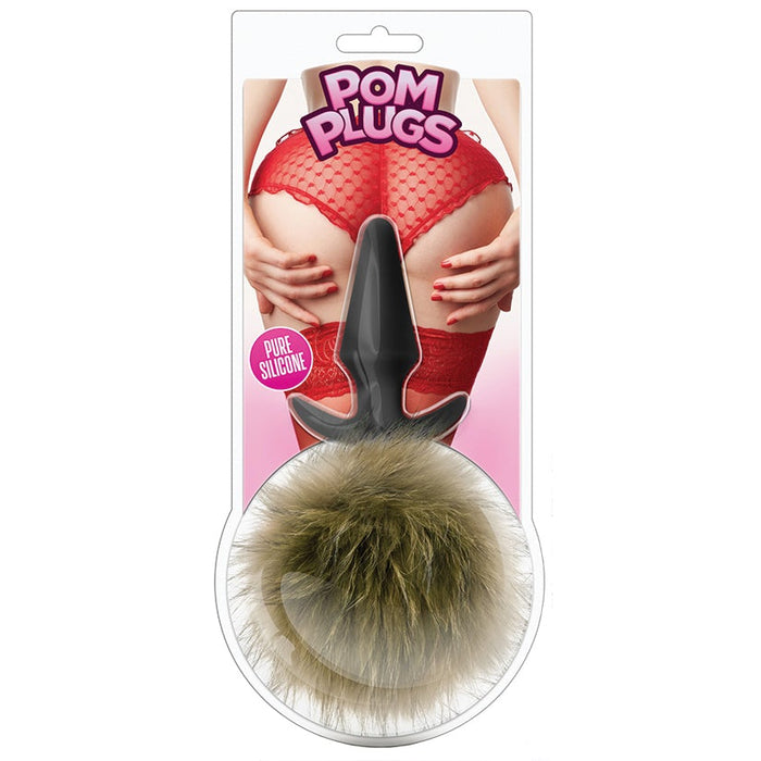 Pom Plugs Fur Pom Pom-Brown