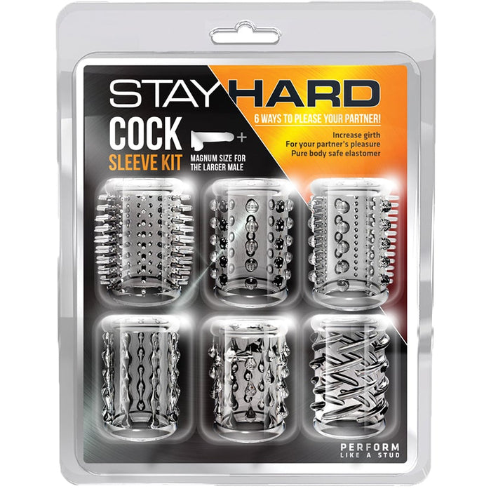 Stay Hard Cock Sleeve Kit - Clear