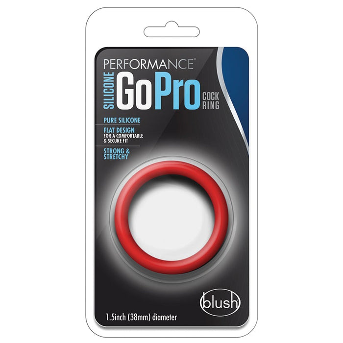 Performance Silicone Go Pro Cock Ring-Red