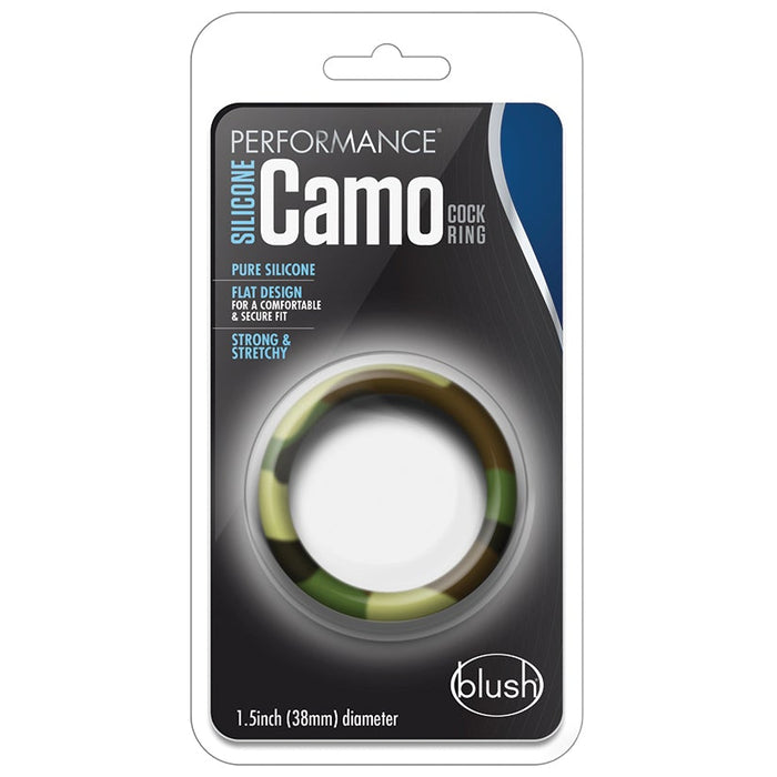 Performance - Silicone Camo Cock Ring - Green  Camoflauge