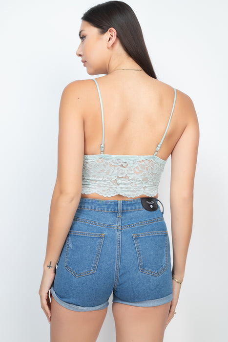 Cami Floral Lace Bralette Top