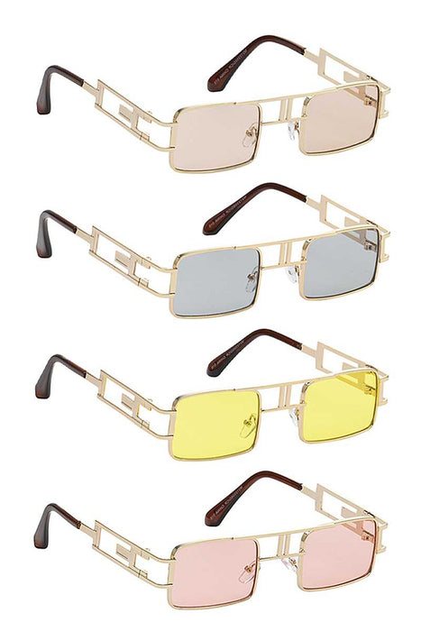 Stylish Square Side Metal Design Sunglasses