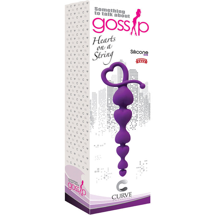 Gossip Hearts on a String-Violet