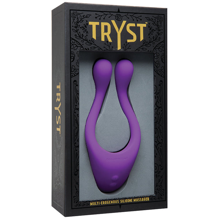 Tryst Multi Erogenous Zone Silicone Massager - Purple