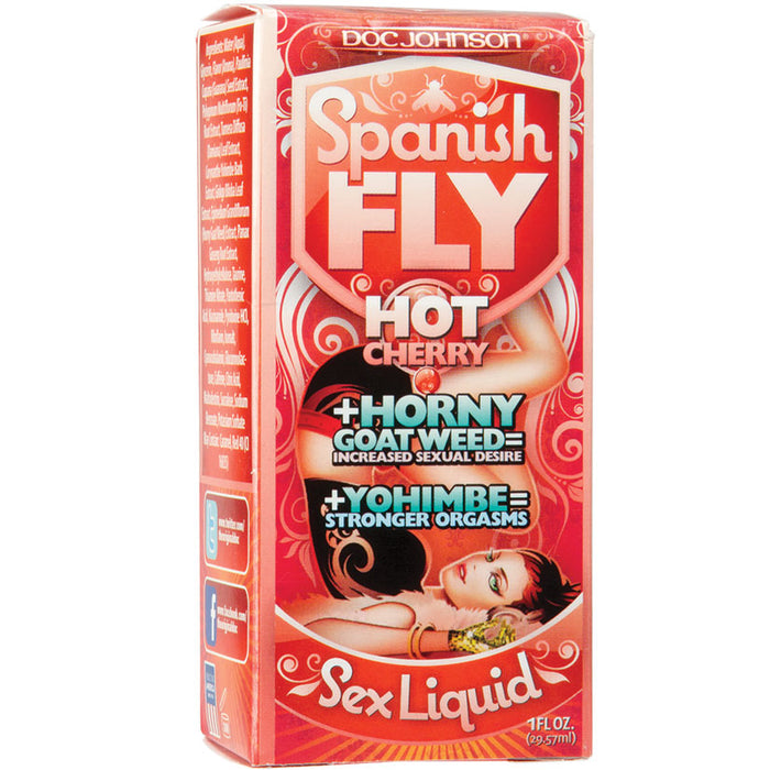 Spanish Fly Sex Drops - 1 Fl. Oz. - Hot Cherry