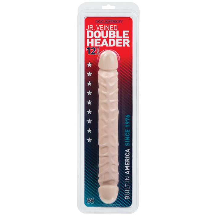 Jr. Veined Double Header 12" - White