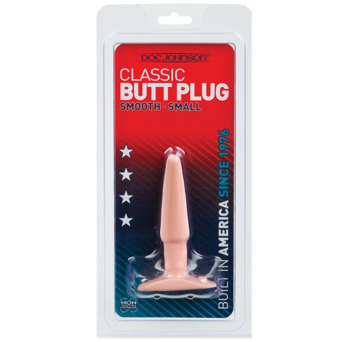 Classic Butt Plug Smooth - Small - White