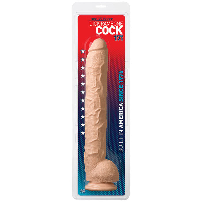 Dick Rambone Cock - 17 Inch - White