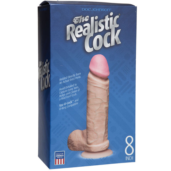 The Realistic Cocks 8 Inch - White