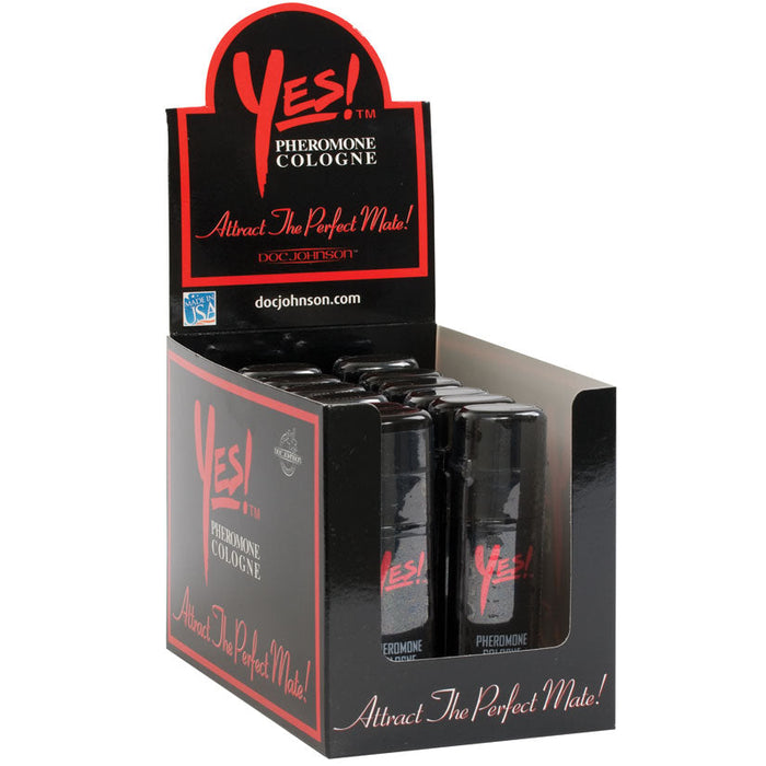 Yes Pheromone Cologne 12 Pieces Display