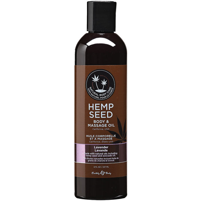 Hemp Seed Massage Oil - 8 Fl. Oz. - Lavender