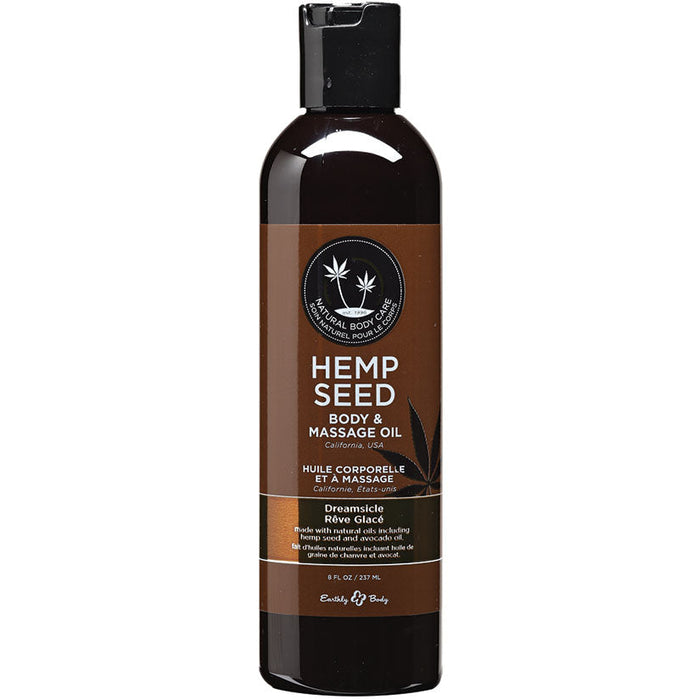 Hemp Seed Massage Oil - 8 Fl. Oz. - Dreamsicle