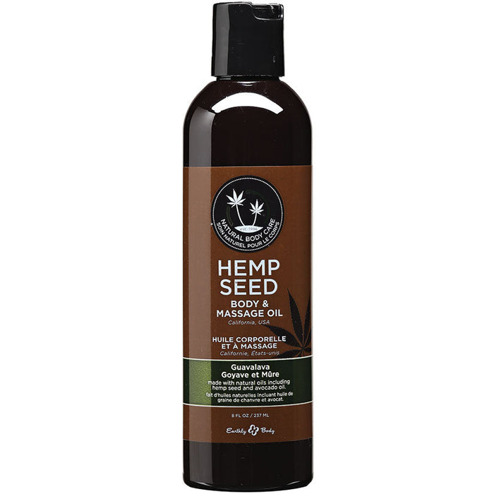 Hemp Seed Massage Oil - 8 Fl. Oz. - Guavalava