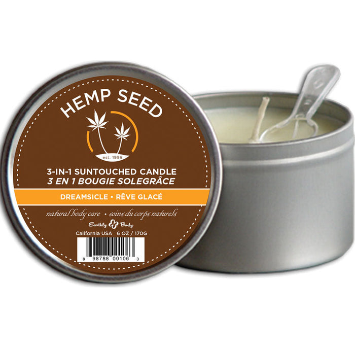 Dreamsicle Suntouched Candle With Hemp 6 Oz