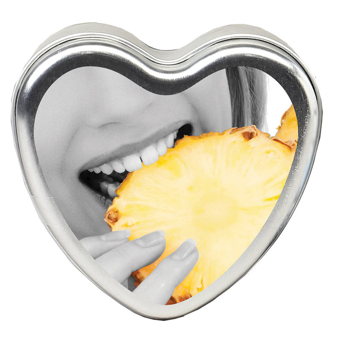 Edible Heart Candle - Pineapple - 4oz