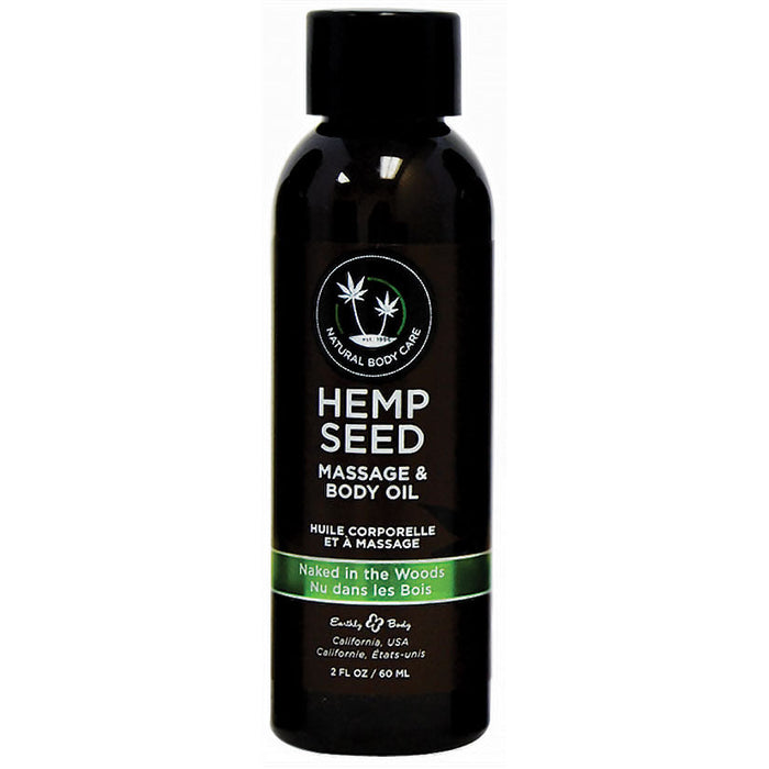 Hemp Seed Massage Oil - 2 Fl. Oz. - Naked in the Woods