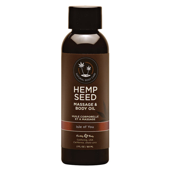 Earthly Body Hemp Seed Massage Oil-Isle of You 2oz