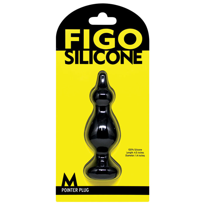 Figo Pointer Silicone Plug Medium-Black