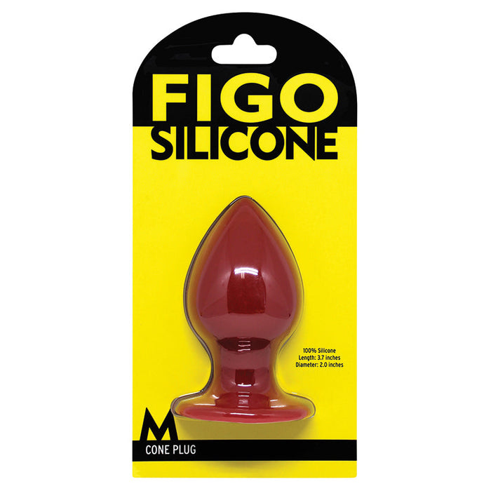 Figo Cone Silicone Plug Medium-Red