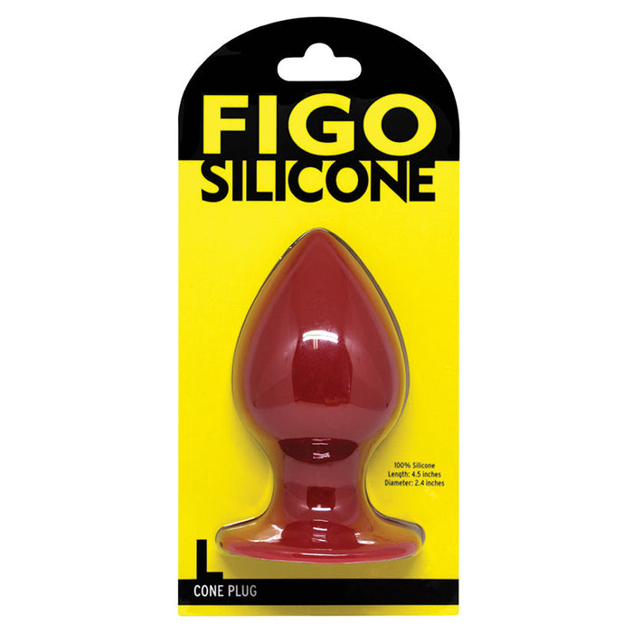 Figo Cone Silicone Plug Large-Red