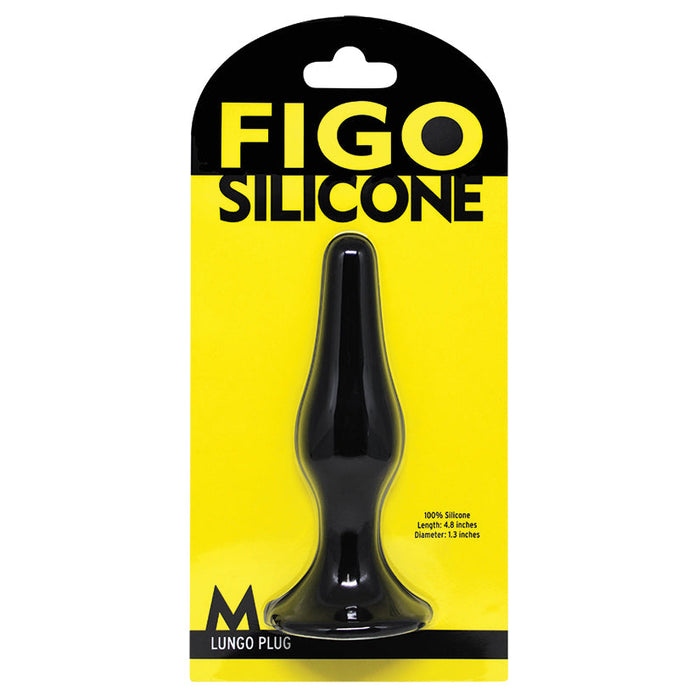 Figo Lungo Silicone Plug Medium-Black