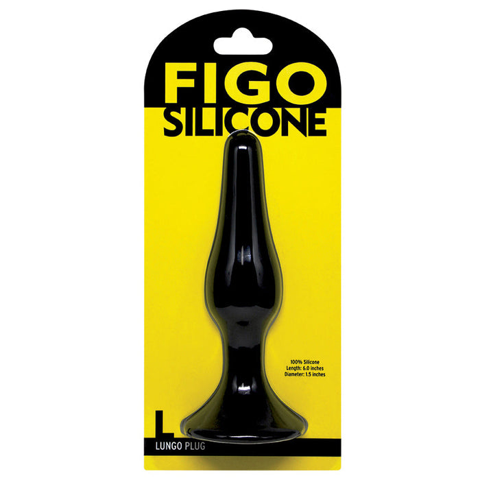 Figo Lungo Silicone Plug Large-Black