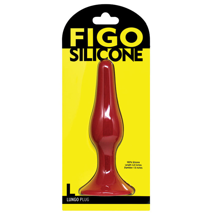 Figo Lungo Silicone Plug Large-Red