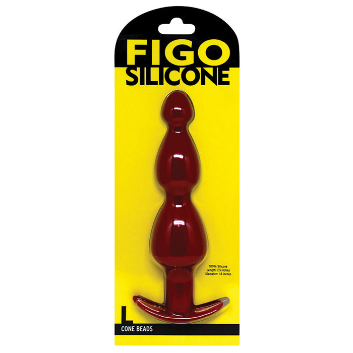 Figo Silicone Cone Beads-Red