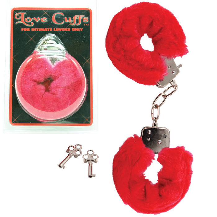Plush Love Cuffs - Red