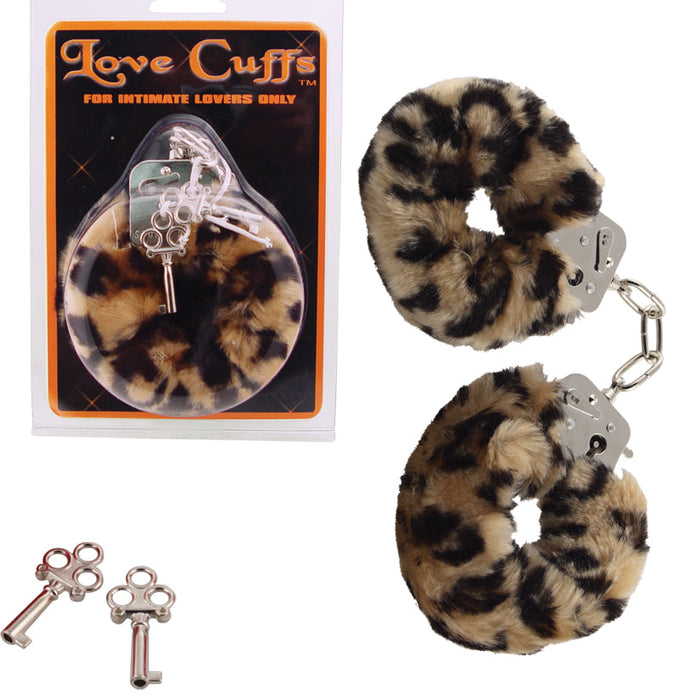 Plush Love Cuffs - Leopard