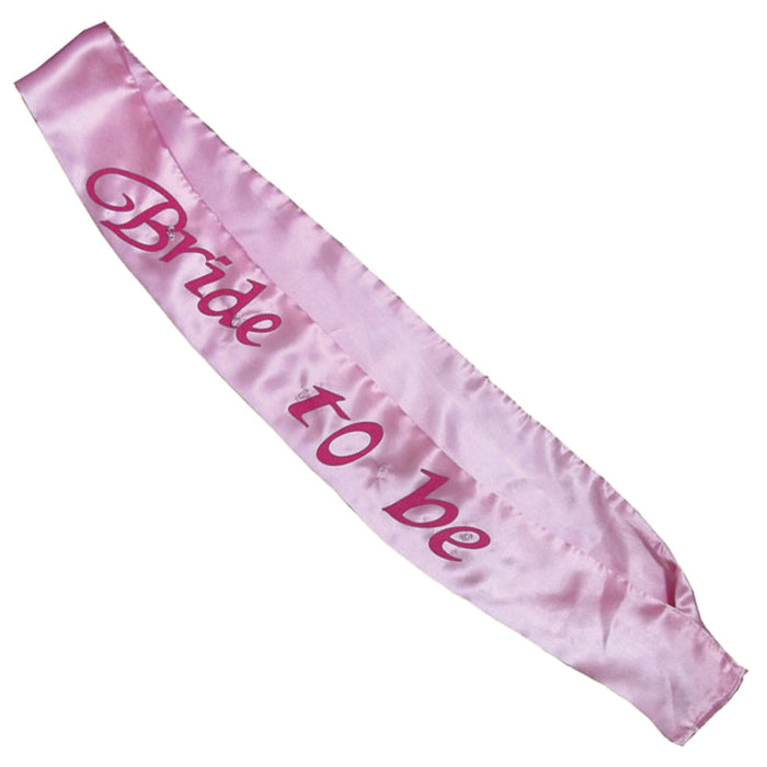 Bride-to-Be Flashing Sash - Pink