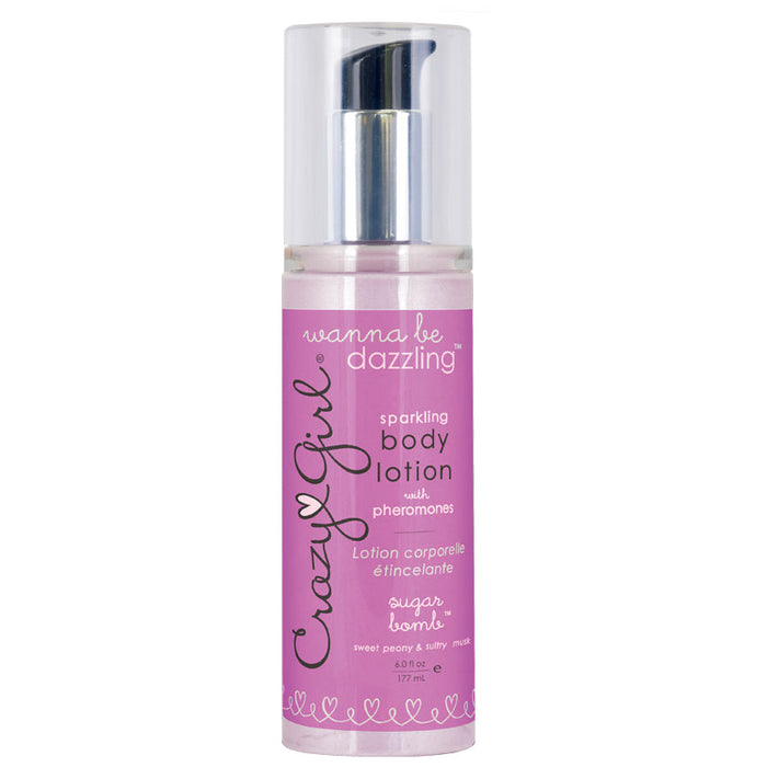 Crazy Girl Wanna Be Dazzling Sparkling Body Lotion With Pheromones - Sugar Bomb - 6 Fl. Oz. / 177 ml