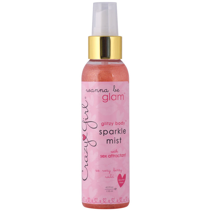 Crazy Girl Glitzy Body Mist-So Very Berry Wild Pink 4oz